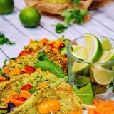 tacos et wrap de courgettes healthy